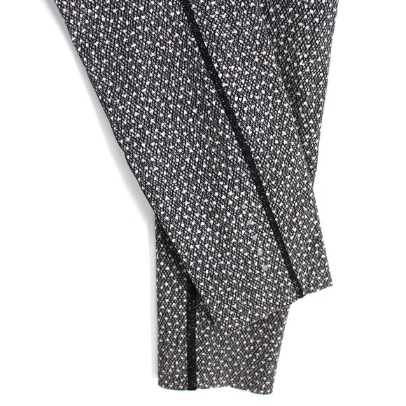 Lululemon Black White Speckled Pattern Cropped Legging Side Pockets size 4 Small - Picture 5 of 6